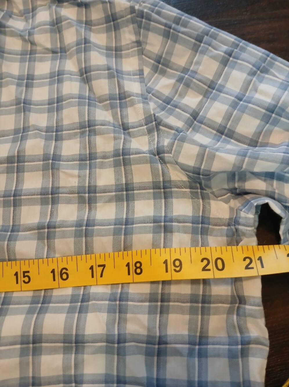 Canali Light Blue and White Plaid Button-Up Shirt - Picture 7 of 7